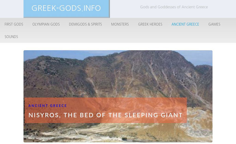 Greek Gods: Ancient Greece: Nisyros Handout Greek Gods: Ancient Greece: Nisyros Handout