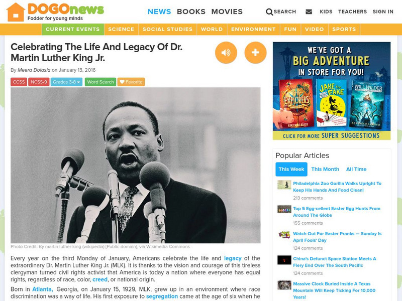 Dogo News: Celebrating the Legacy of Dr. Martin Luther King Jr. Article Dogo News: Celebrating the Legacy of Dr. Martin Luther King Jr. Article
