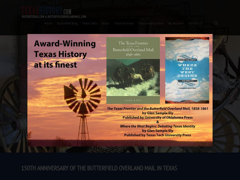 Texas history.com: Butterfield Overland Mail in Texas Website Texas history.com: Butterfield Overland Mail in Texas Website