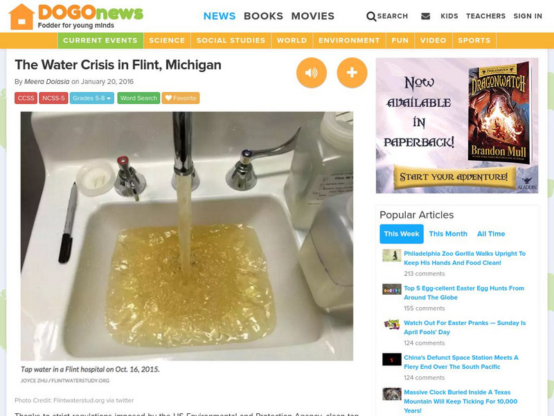 Dogo News: The Water Crisis in Flint, Michigan Article
