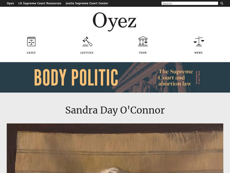 Oyez Project: Sandra Day O'connor Activity Oyez Project: Sandra Day O'connor Activity