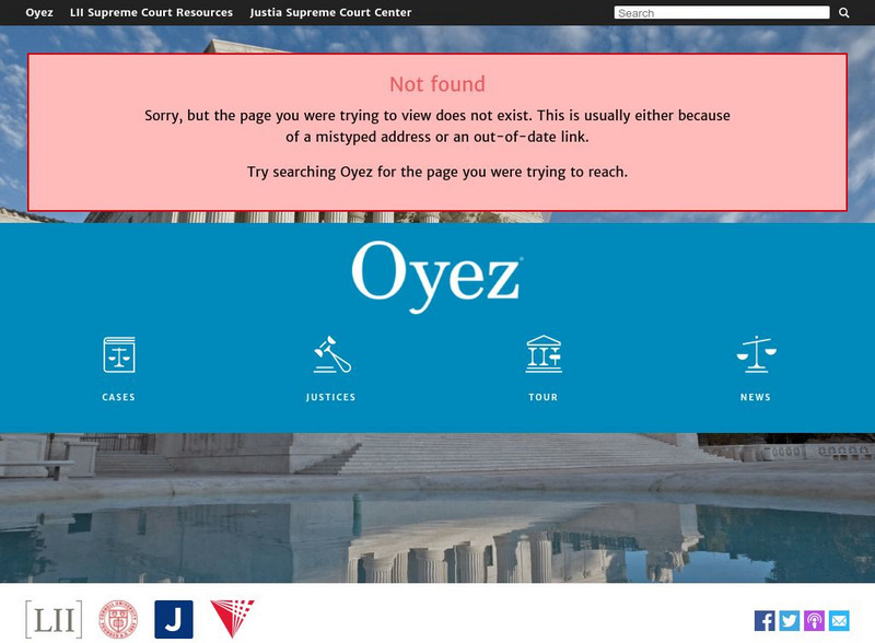 Oyez: u.s. Supreme Court Justices Activity Oyez: u.s. Supreme Court Justices Activity