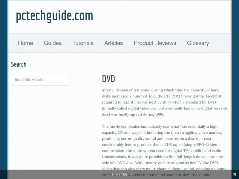 Pc Tech Guide: Dvd Website