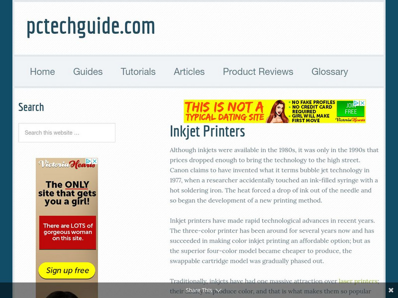 Pc Tech Guide: Inkjet Printers Website