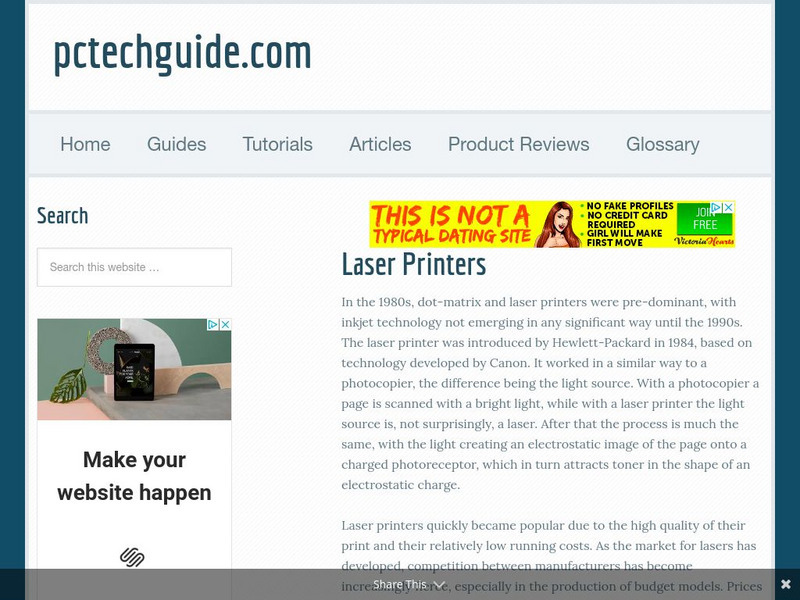Pc Tech Guide: Laser Printers Website