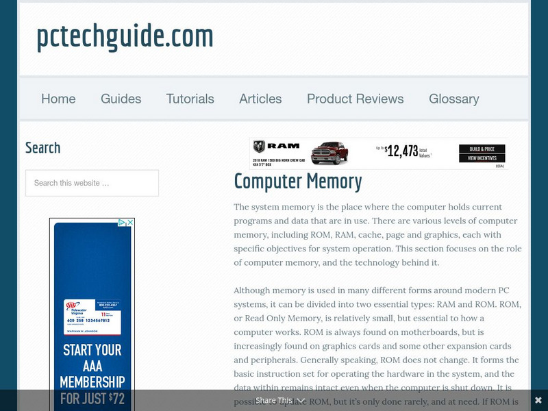 Pc Tech Guide: System Memory Website