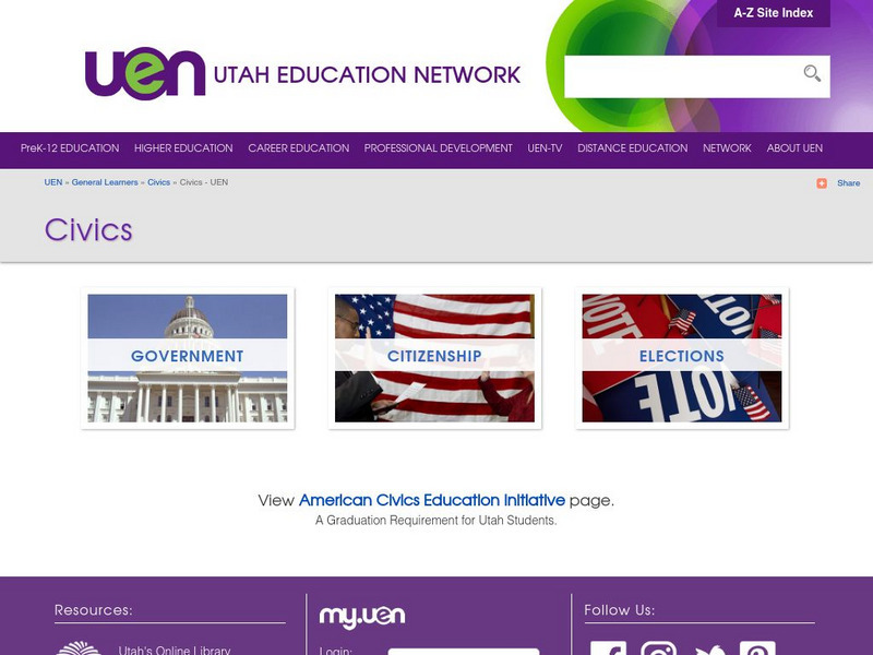 Uen: Civics: Government, Citizenship and Elections Website Uen: Civics: Government, Citizenship and Elections Website