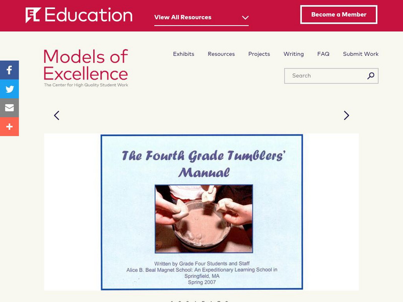 El Education: Fourth Grade Tumbler's Manual Unknown Type El Education: Fourth Grade Tumbler's Manual Unknown Type