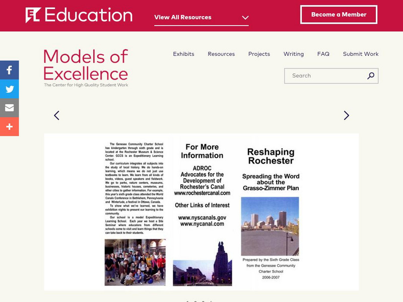 El Education: Reshaping Rochester: Spreading the Word Brochure Unknown Type El Education: Reshaping Rochester: Spreading the Word Brochure Unknown Type