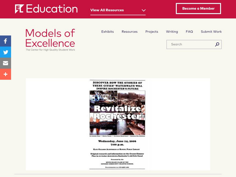 El Education: Revitalize Rochester Poster Unknown Type