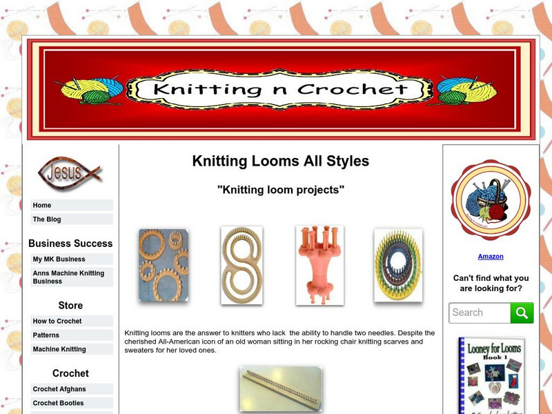 Knitting N Crocheting: Knitting Looms All Styles Website Knitting N Crocheting: Knitting Looms All Styles Website