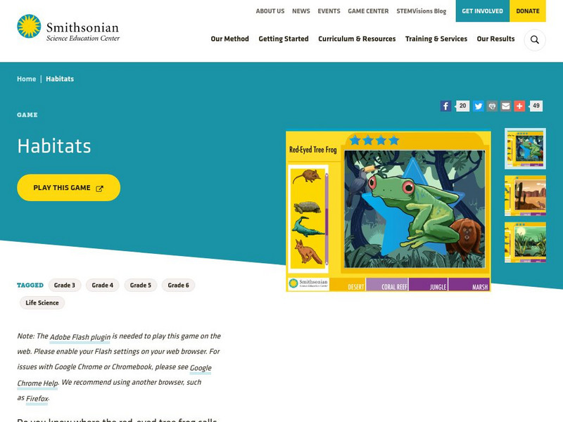 Smithsonian Science Education Center: Habitats Interactive Smithsonian Science Education Center: Habitats Interactive