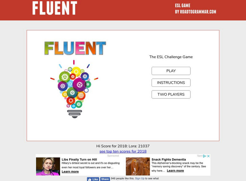 Road to Grammar: Fluent: The Esl Challenge Game Interactive Road to Grammar: Fluent: The Esl Challenge Game Interactive