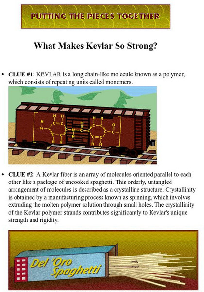 Berkeley Lab: Kevlar: Putting the Pieces Together Activity Berkeley Lab: Kevlar: Putting the Pieces Together Activity