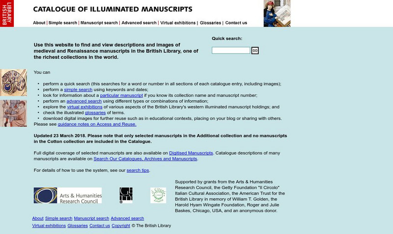 British Library: Illuminated Manuscripts Website British Library: Illuminated Manuscripts Website