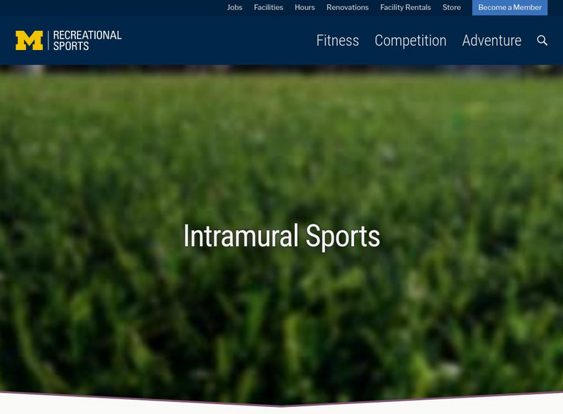 University of Michigan: Intramural Sports Program Website University of Michigan: Intramural Sports Program Website