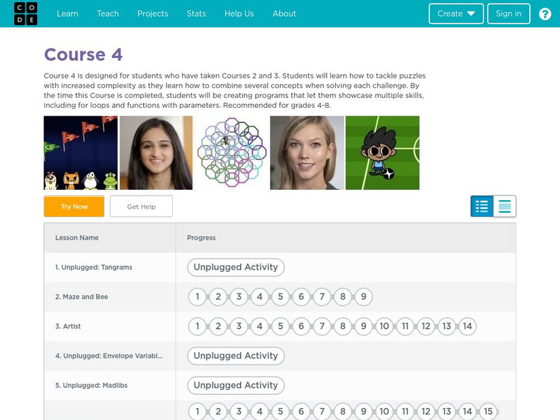 Code Studio: Computer Science: Course 4 Lesson Plan Code Studio: Computer Science: Course 4 Lesson Plan