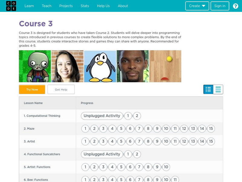 Code Studio: Computer Science: Course 3 Lesson Plan Code Studio: Computer Science: Course 3 Lesson Plan