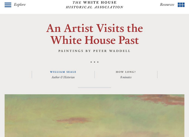 The White House Historical Association: An Artist Visits the White House Past Website The White House Historical Association: An Artist Visits the White House Past Website