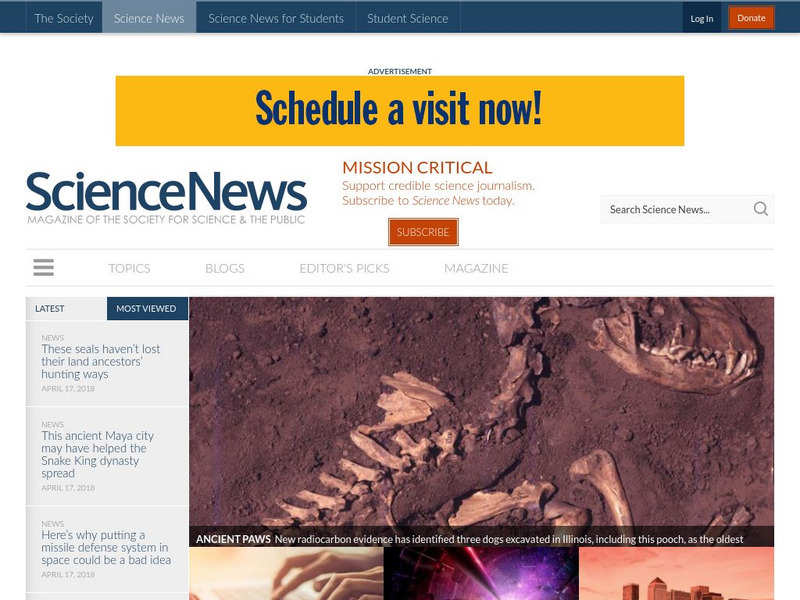 Science News Website Science News Website