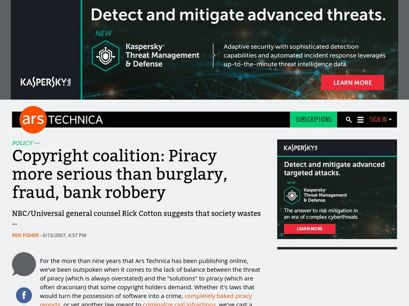 Copyright Coalition: Piracy More Serious Than Burglary, Fraud, Bank Robbery Website