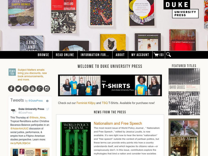 Duke University: Press Website