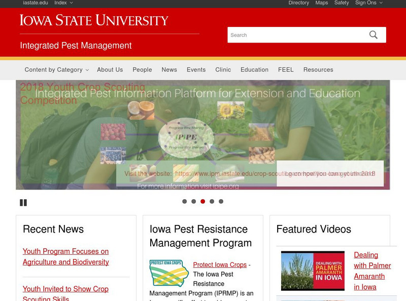 Iowa State University: Integrated Pest Management Website