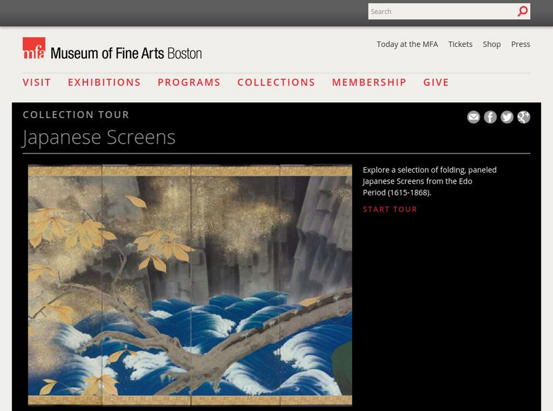 Museum of Fine Arts, Boston: Collection Tours: Japanese Screens Graphic Museum of Fine Arts, Boston: Collection Tours: Japanese Screens Graphic