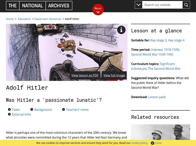 National Archives Learning Curve: Hitler Lesson Plan National Archives Learning Curve: Hitler Lesson Plan