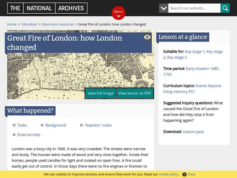 What Happened in the Fire of London? Lesson Plan What Happened in the Fire of London? Lesson Plan