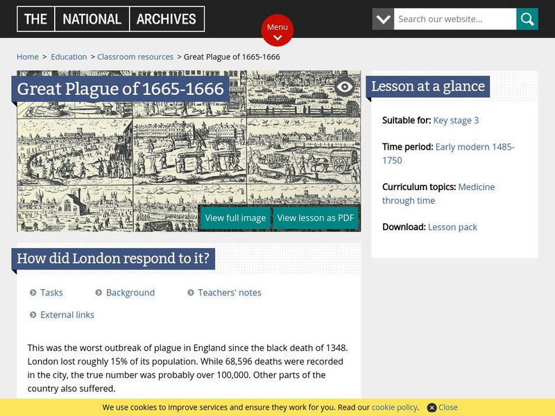 The Great Plague of 1665 1666 Unit Plan The Great Plague of 1665 1666 Unit Plan