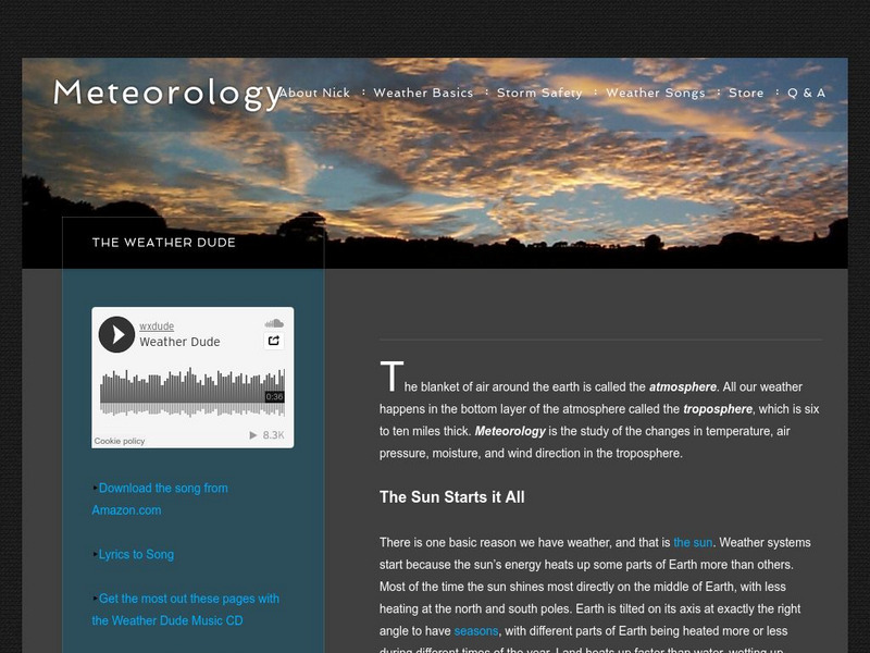 Weather Dude: Meteorology Handout Weather Dude: Meteorology Handout