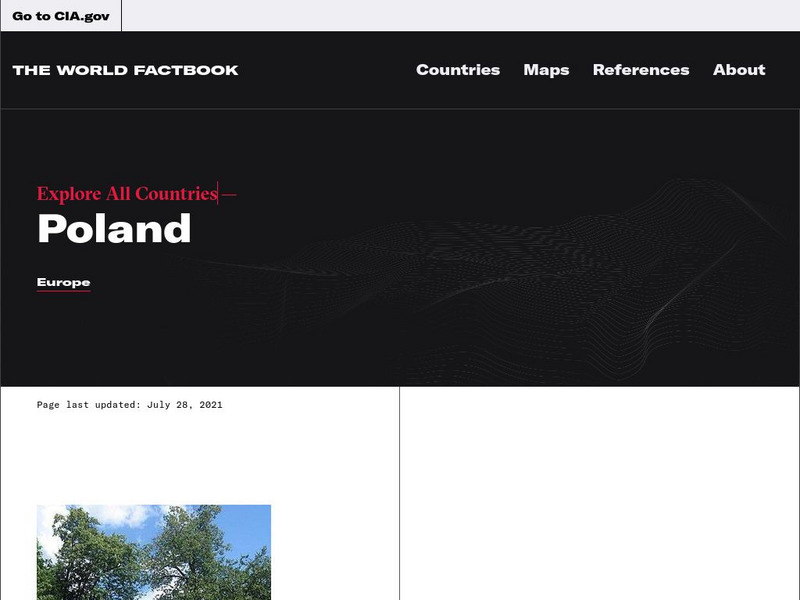 Cia: World Factbook: Poland Website Cia: World Factbook: Poland Website