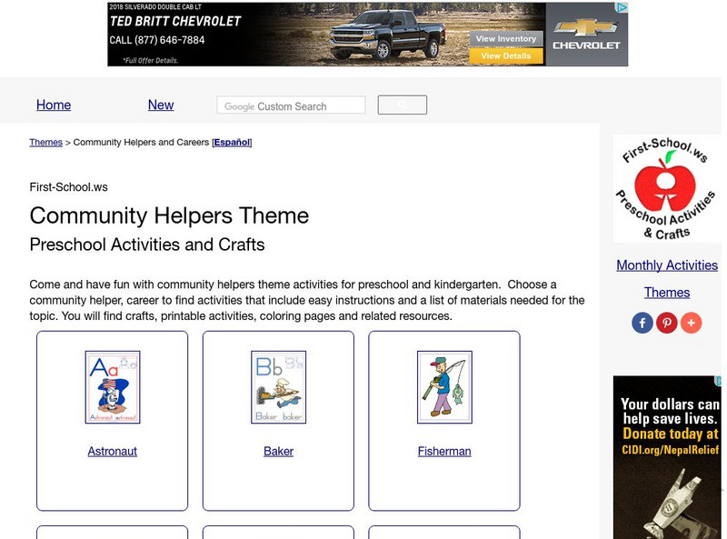 First school.ws: Community Helpers Theme Website First school.ws: Community Helpers Theme Website