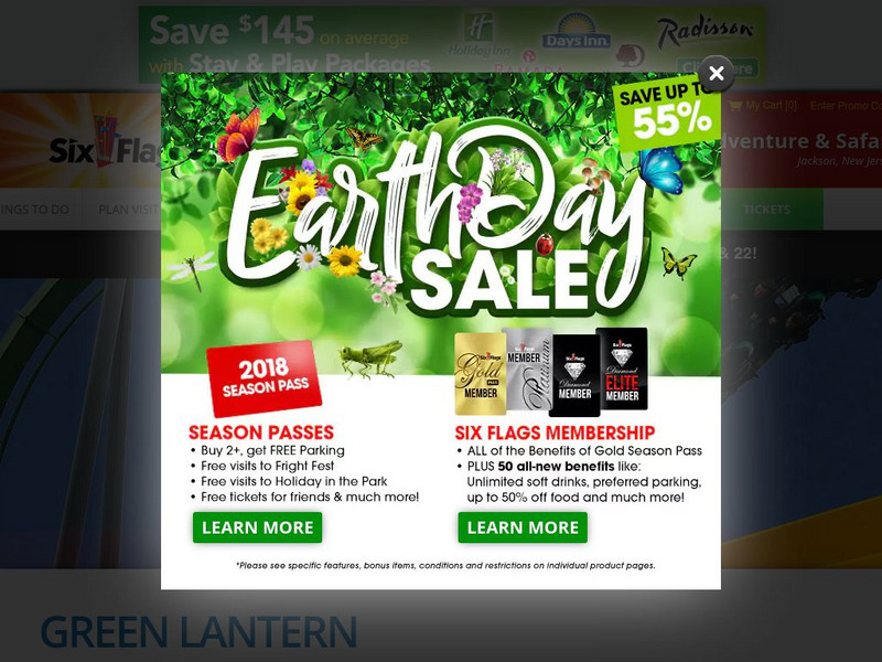 Six Flags: Great Adventure: Green Lantern Roller Coaster Website Six Flags: Great Adventure: Green Lantern Roller Coaster Website