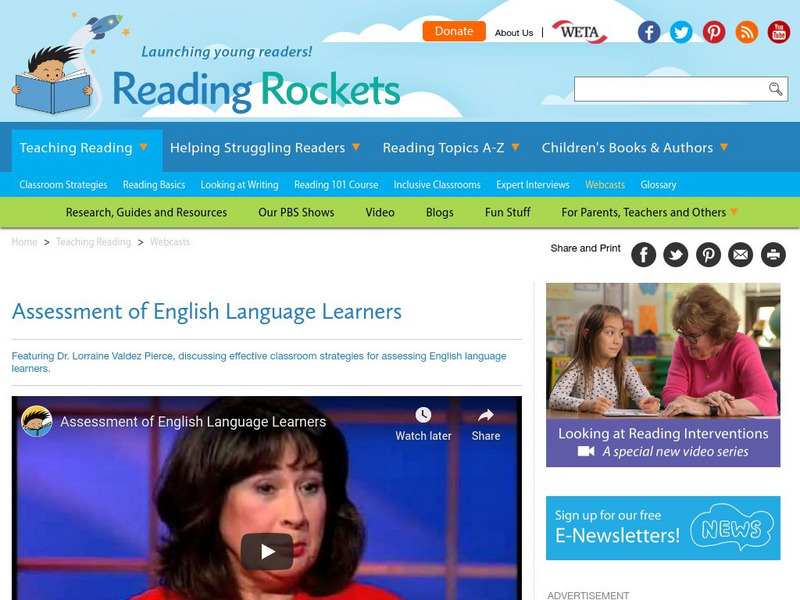 Reading Rockets Assessment Of English Language Learners Website For Reading Rockets Assessment Of English Language Learners Website For