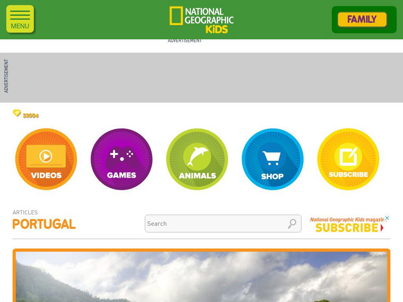 National Geographic Kids: Portugal Website National Geographic Kids: Portugal Website