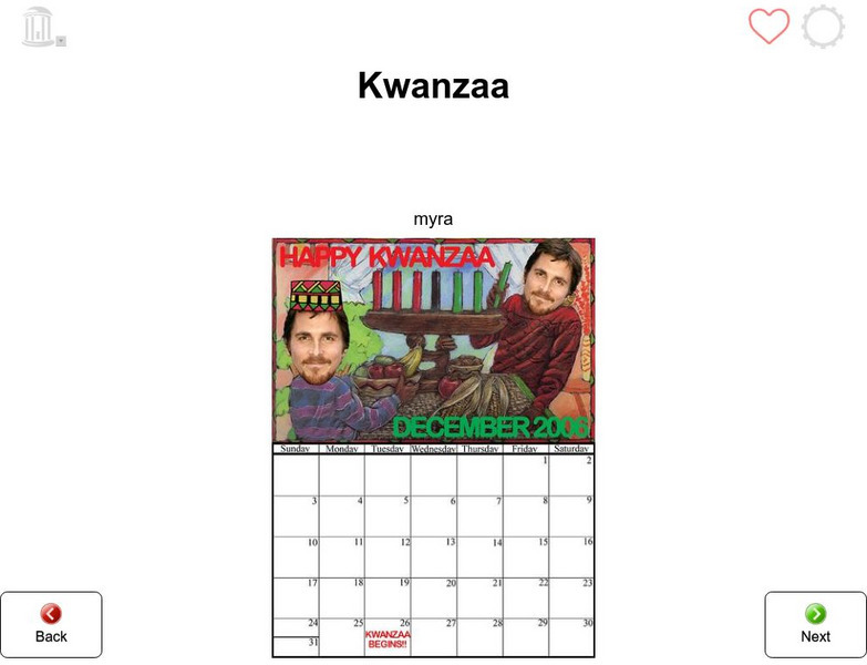 Tar Heel Reader: Kwanzaa Interactive Tar Heel Reader: Kwanzaa Interactive