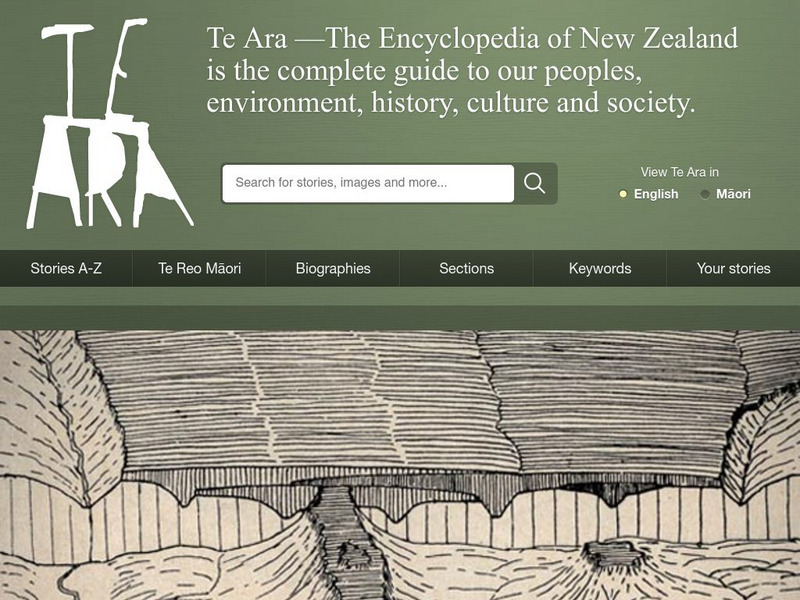 Te Ara Encyclopedia of New Zealand Website Te Ara Encyclopedia of New Zealand Website