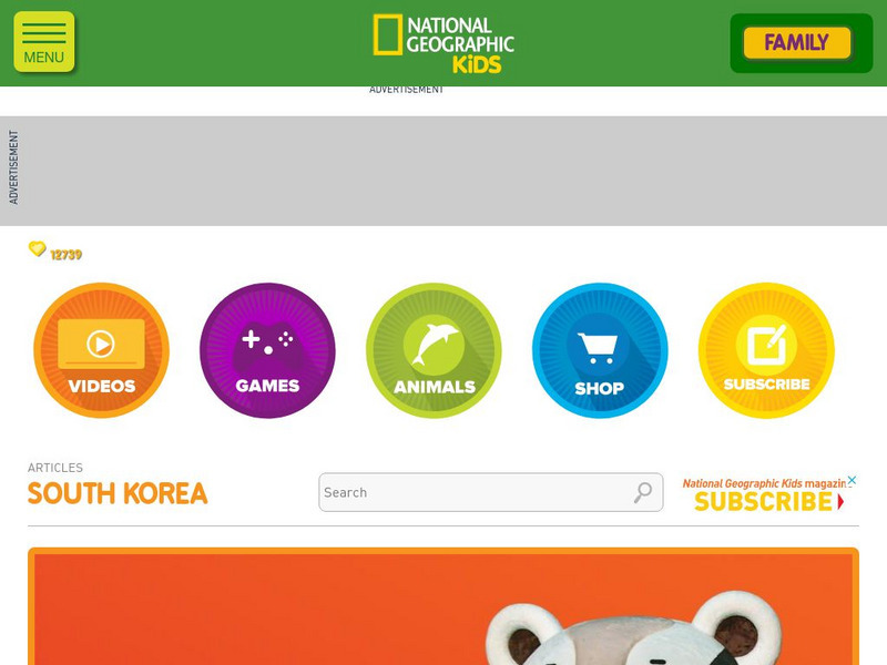 National Geographic Kids: South Korea Activity National Geographic Kids: South Korea Activity