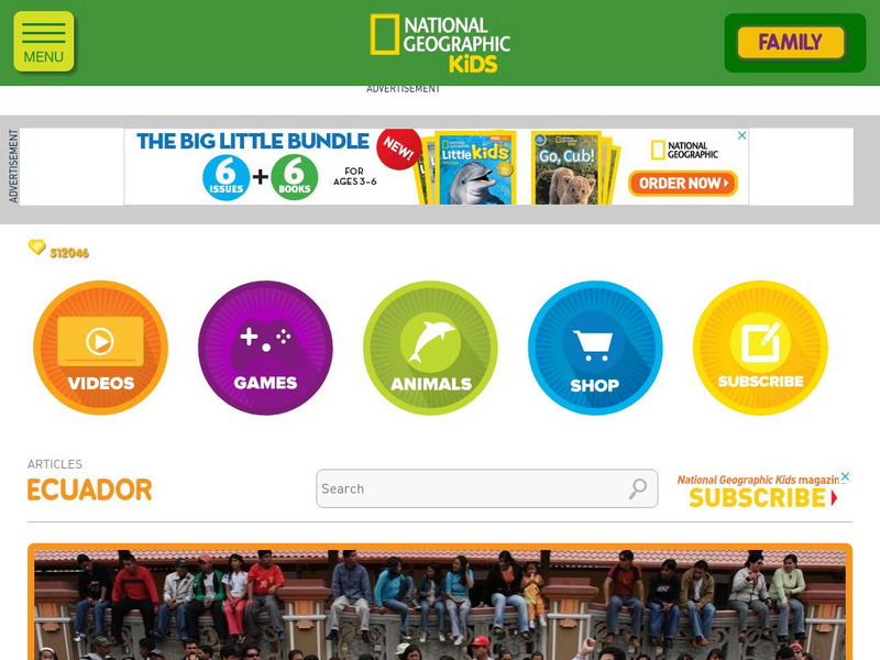 National Geographic Kids: Ecuador Interactive National Geographic Kids: Ecuador Interactive