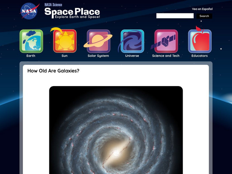 Nasa: The Space Place: How Old Do I Look? Website Nasa: The Space Place: How Old Do I Look? Website