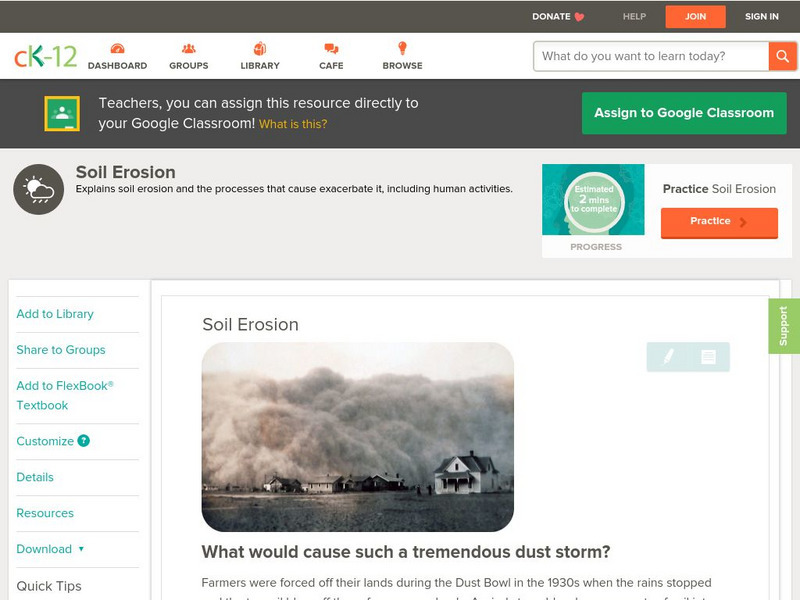 Ck 12: Earth Science: Soil Erosion Unit Plan Ck 12: Earth Science: Soil Erosion Unit Plan