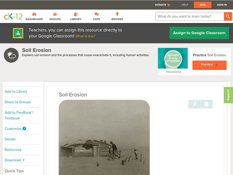 Ck 12: Earth Science: Soil Erosion Unit Plan Ck 12: Earth Science: Soil Erosion Unit Plan