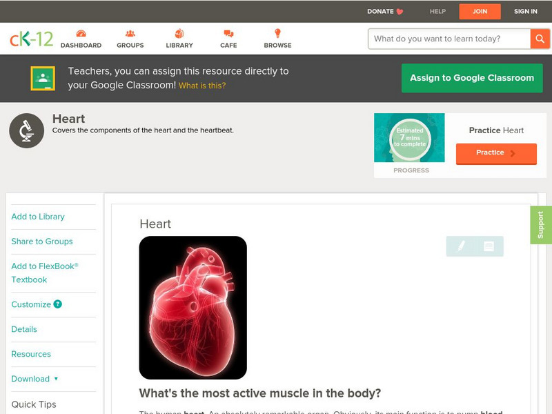 Ck 12: Biology: Heart Unit Plan Ck 12: Biology: Heart Unit Plan