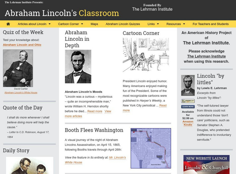 Abraham Lincoln's Classroom Website Abraham Lincoln's Classroom Website