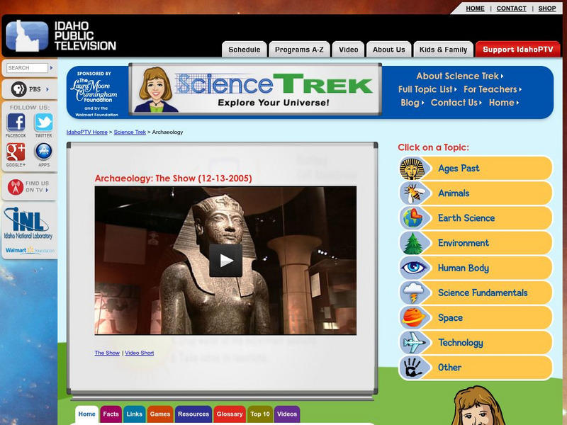 Idaho Ptv: Dialogue for Kids: Archaeology Website Idaho Ptv: Dialogue for Kids: Archaeology Website