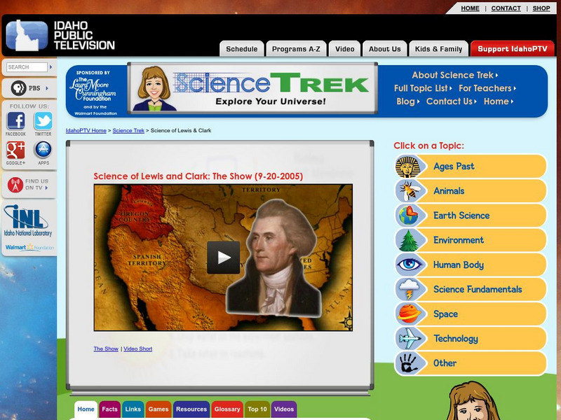 Idaho Ptv: Dialogue for Kids: Science of Lewis & Clark Website Idaho Ptv: Dialogue for Kids: Science of Lewis & Clark Website