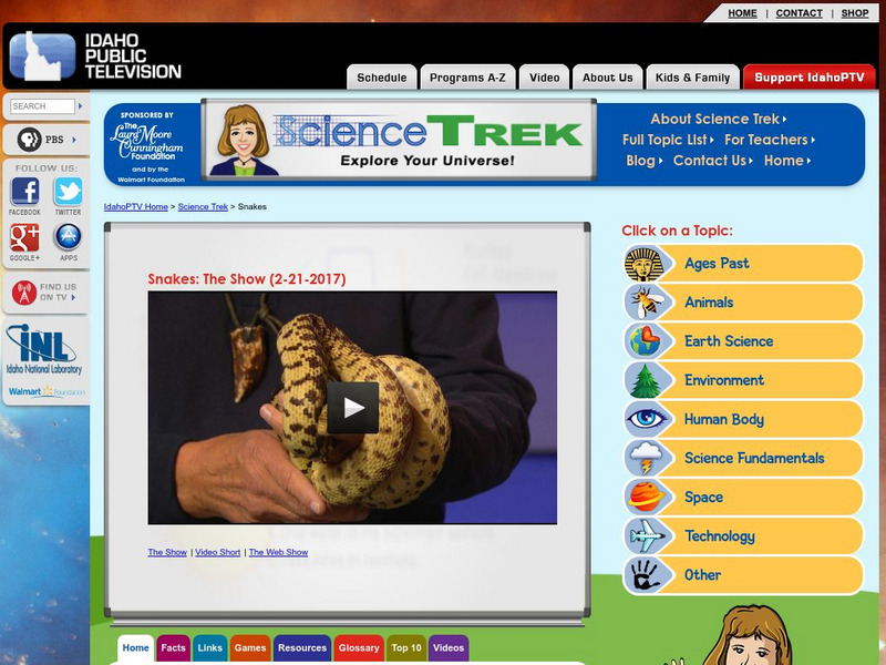 Idaho Ptv: Dialogue for Kids: Snakes Website