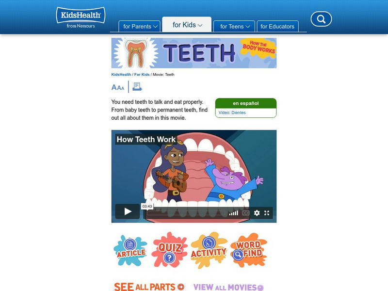 Kids Health: Teeth Unit Plan